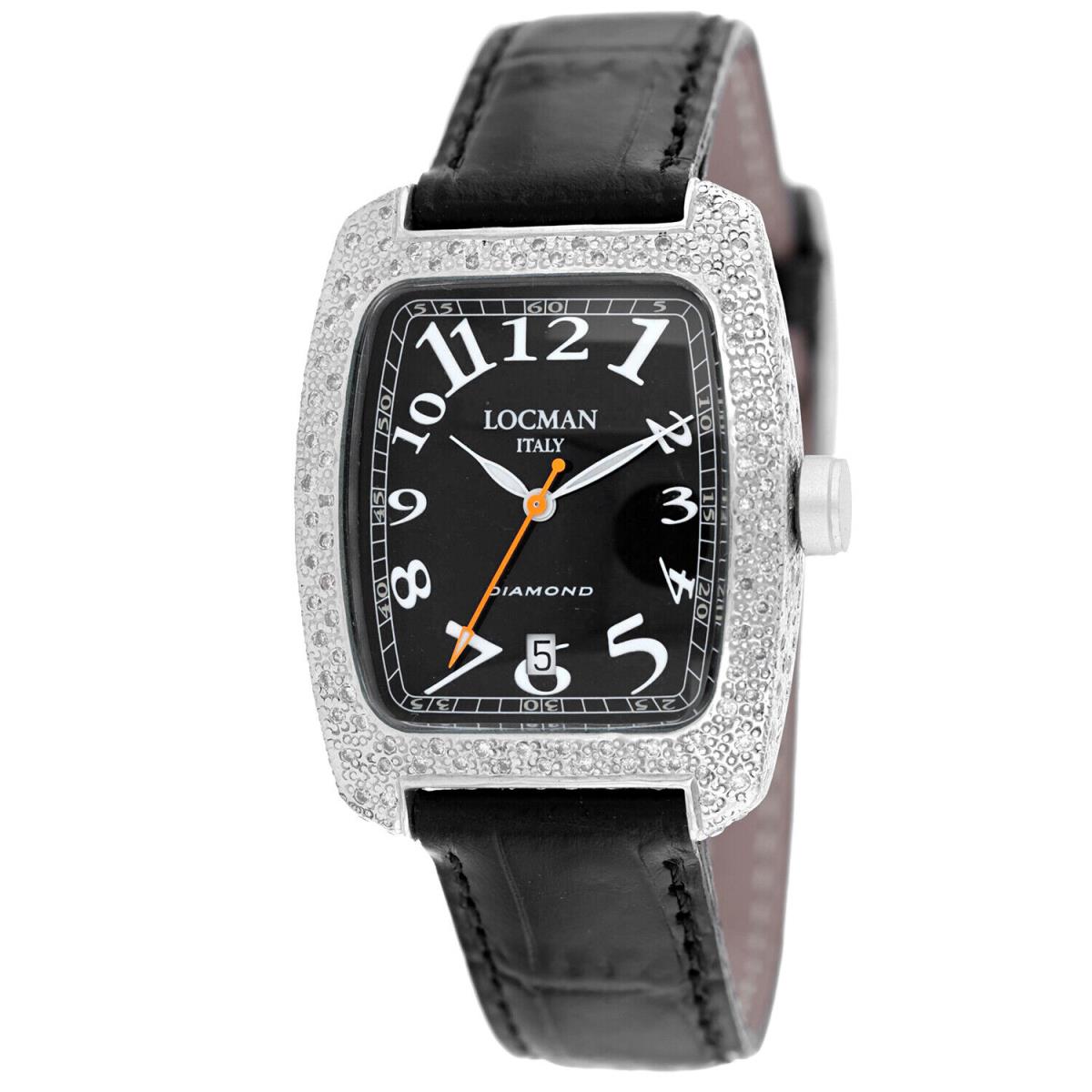 Locman Women`s Classic Black Dial Watch - 488BK2DC/BK Leal by Locman Italy