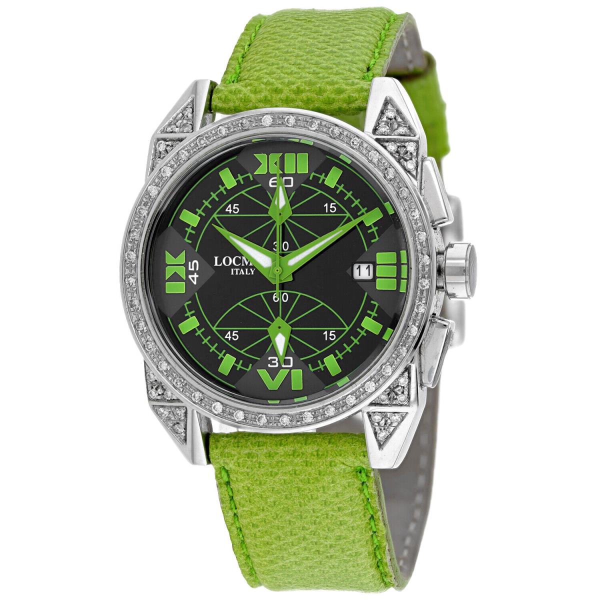 Locman Women`s Cavallo Pazzo Black Dial Watch - 161BKGRDC/GRKS by Locman Italy
