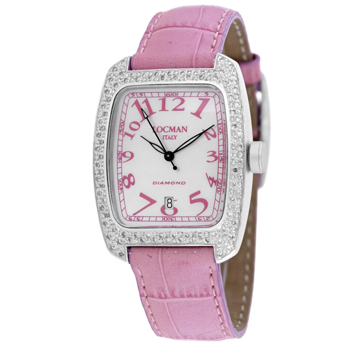 Locman Women`s Classic White Dial Watch - 488MOPPK2D/PK by Locman Italy