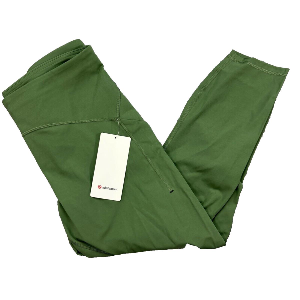 Lululemon Power Thru Tight 25 Leggings Green Twill Gntw Size 18