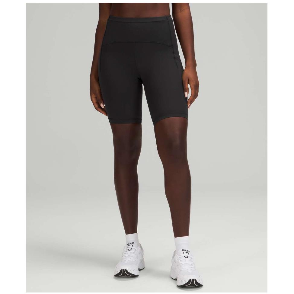 Lululemon Women`s Black Swift Speed HR Short 8 Sz 0