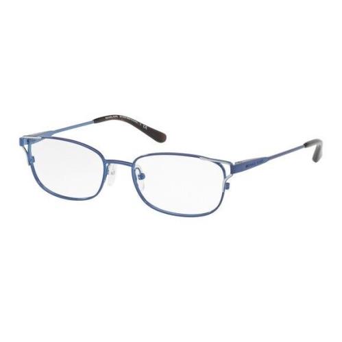 Michael Kors MK3020 1211 Navy Silver Demo Lens Rectangle 53 m Women`s Eyeglasses