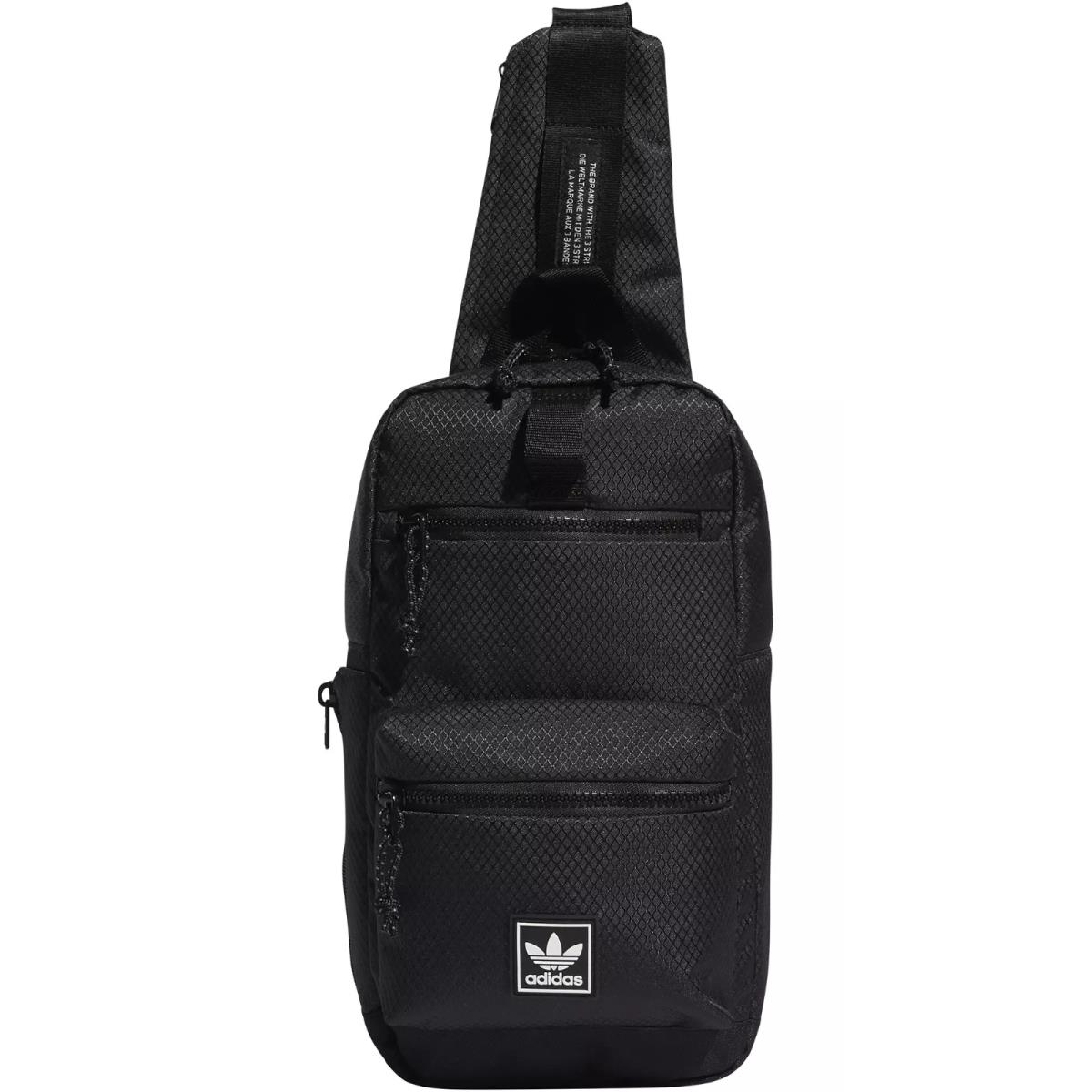 Adidas Utility Sling 2.0 Unisex Crossbody Travel Festival Gym Bag Black FZ7212