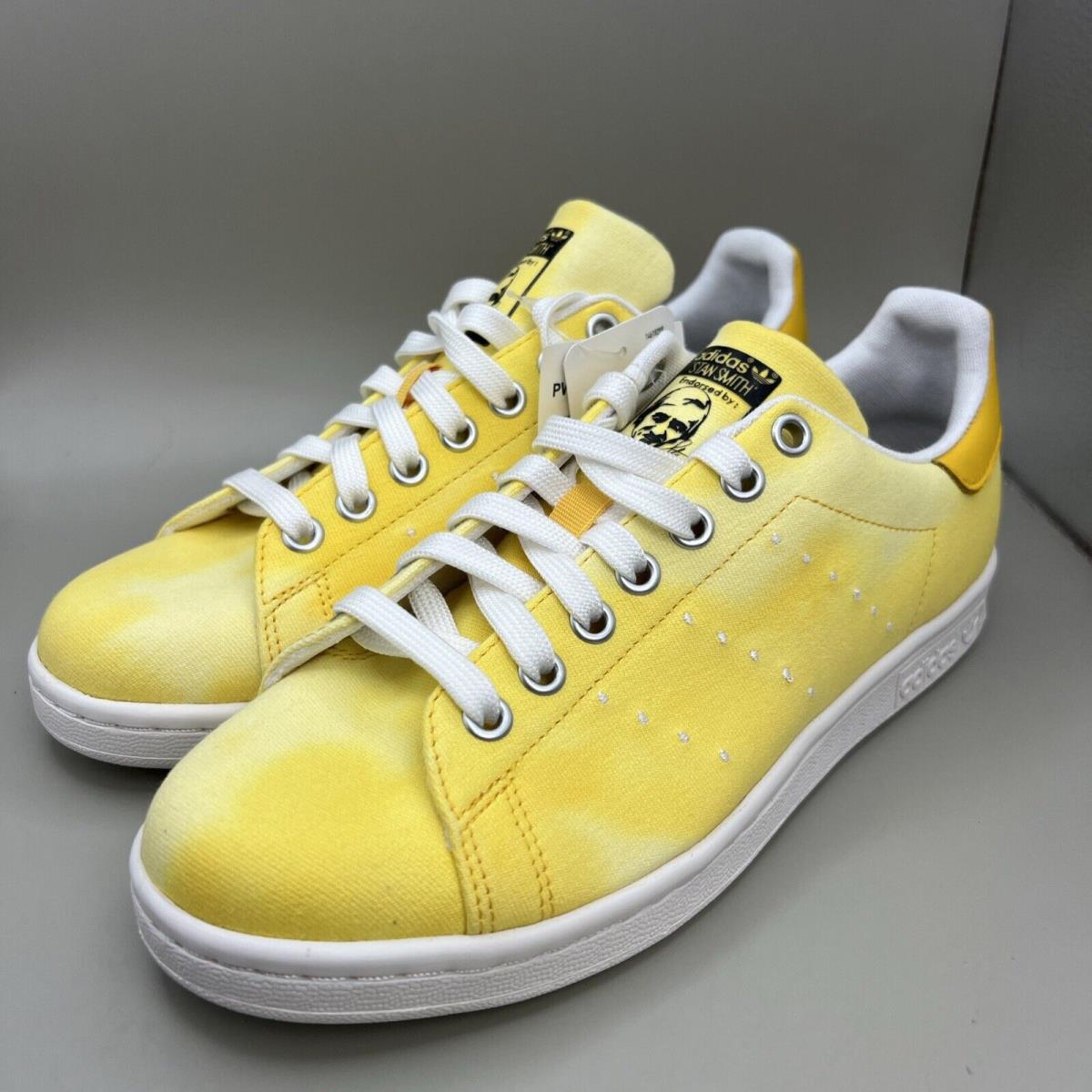 Adidas Mens Pharrell Williams Hu Holi Stan Smith Yellow Sneaker Shoes US 5.5M