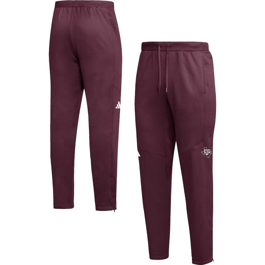 Adidas Texas A M Aggies 2023 Travel Aeroready Tapered Pants- M A072