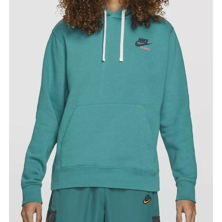 Nike Sportswear Los Angeles Club Fleece Hoodie Mens Size Xxl DJ5310 467 2XL