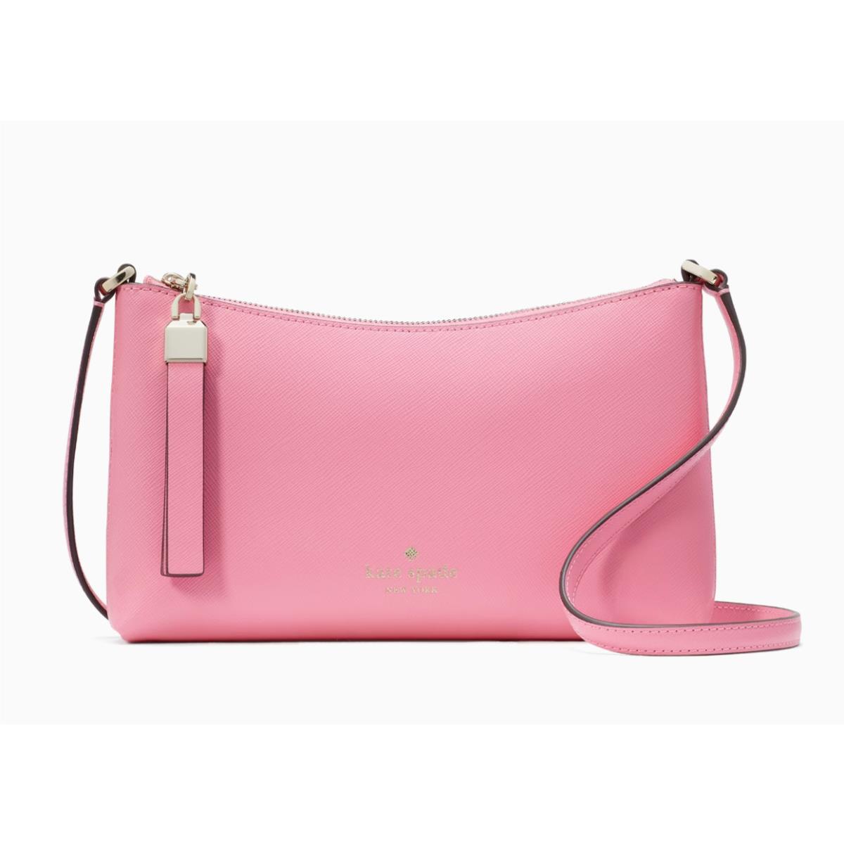New Kate Spade Sadie Crossbody Saffiano Leather Blossom Pink with Dust Bag