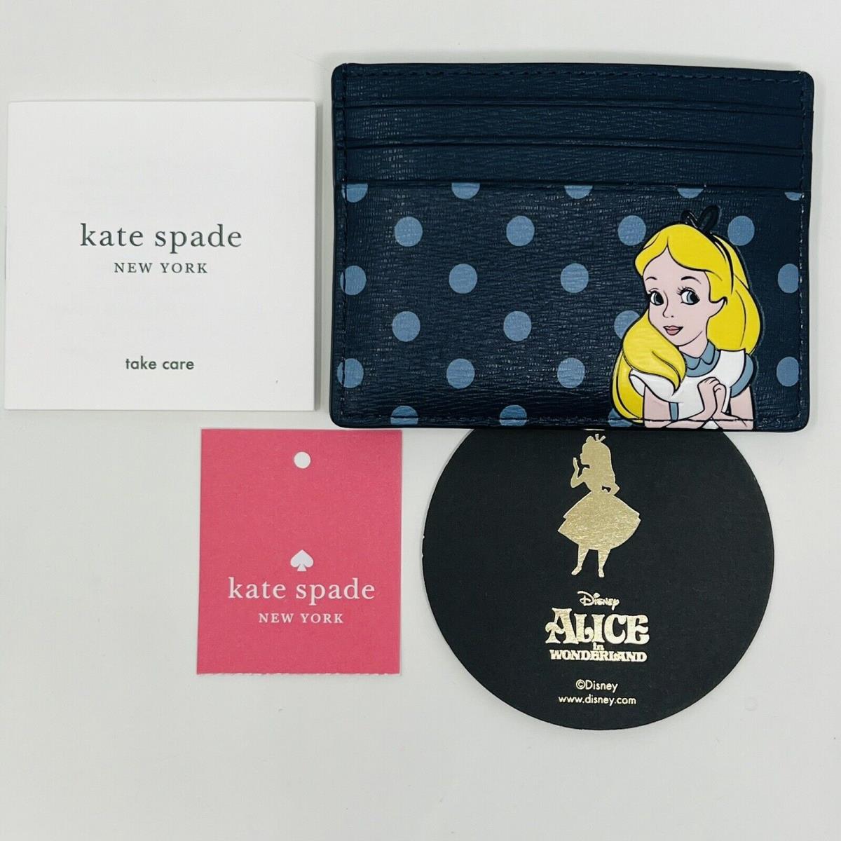 Kate Spade Disney Alice In Wonderland Card Holder New