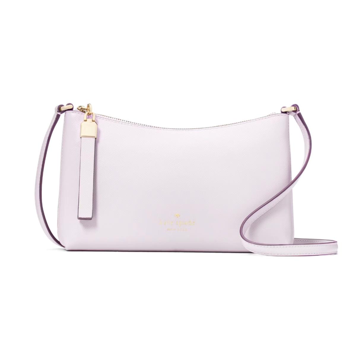 New Kate Spade Sadie Crossbody Saffiano Leather Pastel Lavender