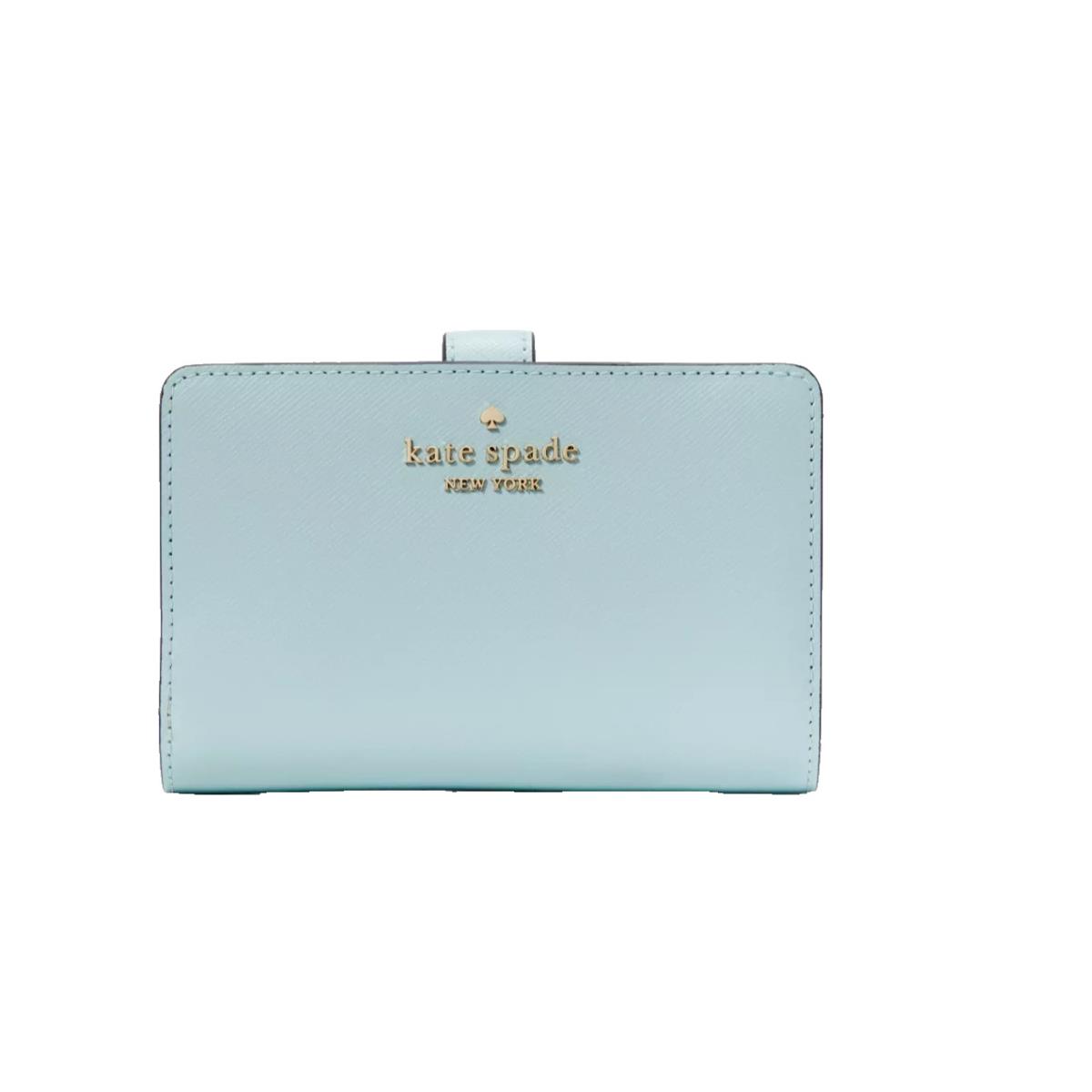 Kate Spade New York Madison Medium Compact Bifold Wallet - Blue Glow - New