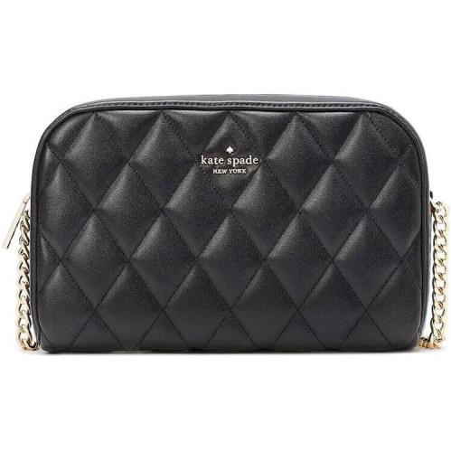 Kate Spade Carey Quilted Mini Camera Smooth Leather Crossbody Bag Purse