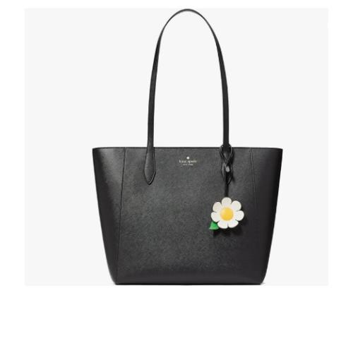 Kate Spade Woman`s Dana Saffiano Leather Large Tote Bag Black Shoulder Bag