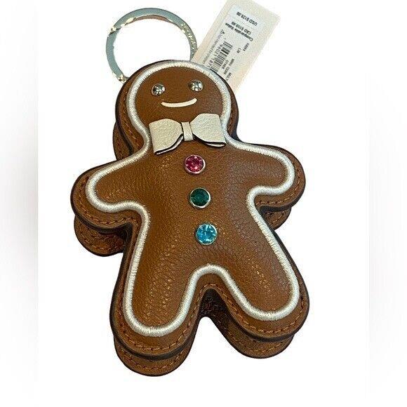 Kate Spade Novelty Gingerbread Leather Key Fob Bag Charm K9269