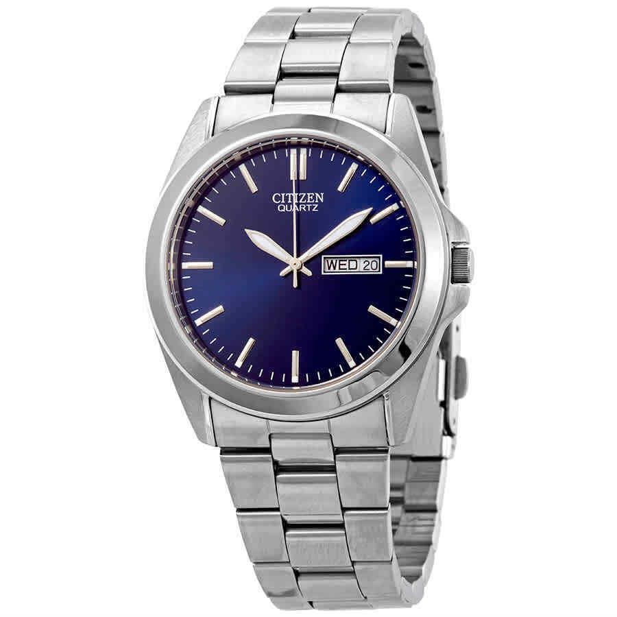 Citizen Quartz Blue Dial Stainless Steel Men`s Watch BF0580-57L