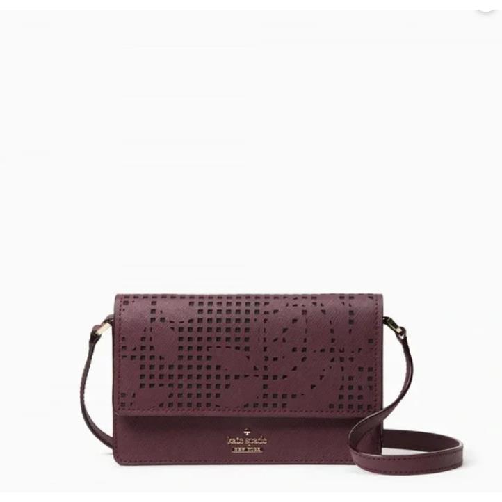 Kate Spade New York Cameron Street Perforated Mini Arielle Crossbody - Deep Plum