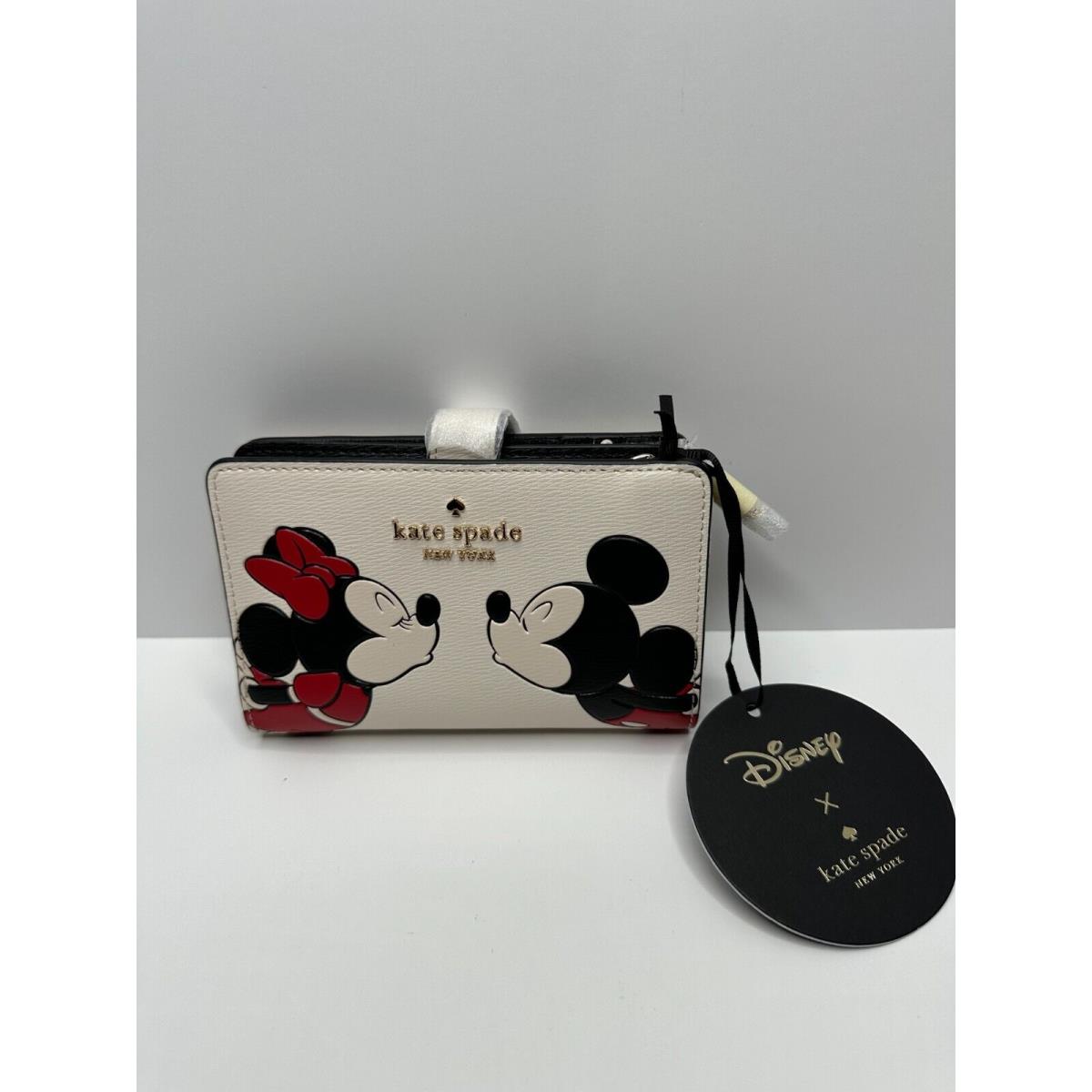 Disney X Kate Spade New York Minnie Medium Compact Bifold Wallet KG656