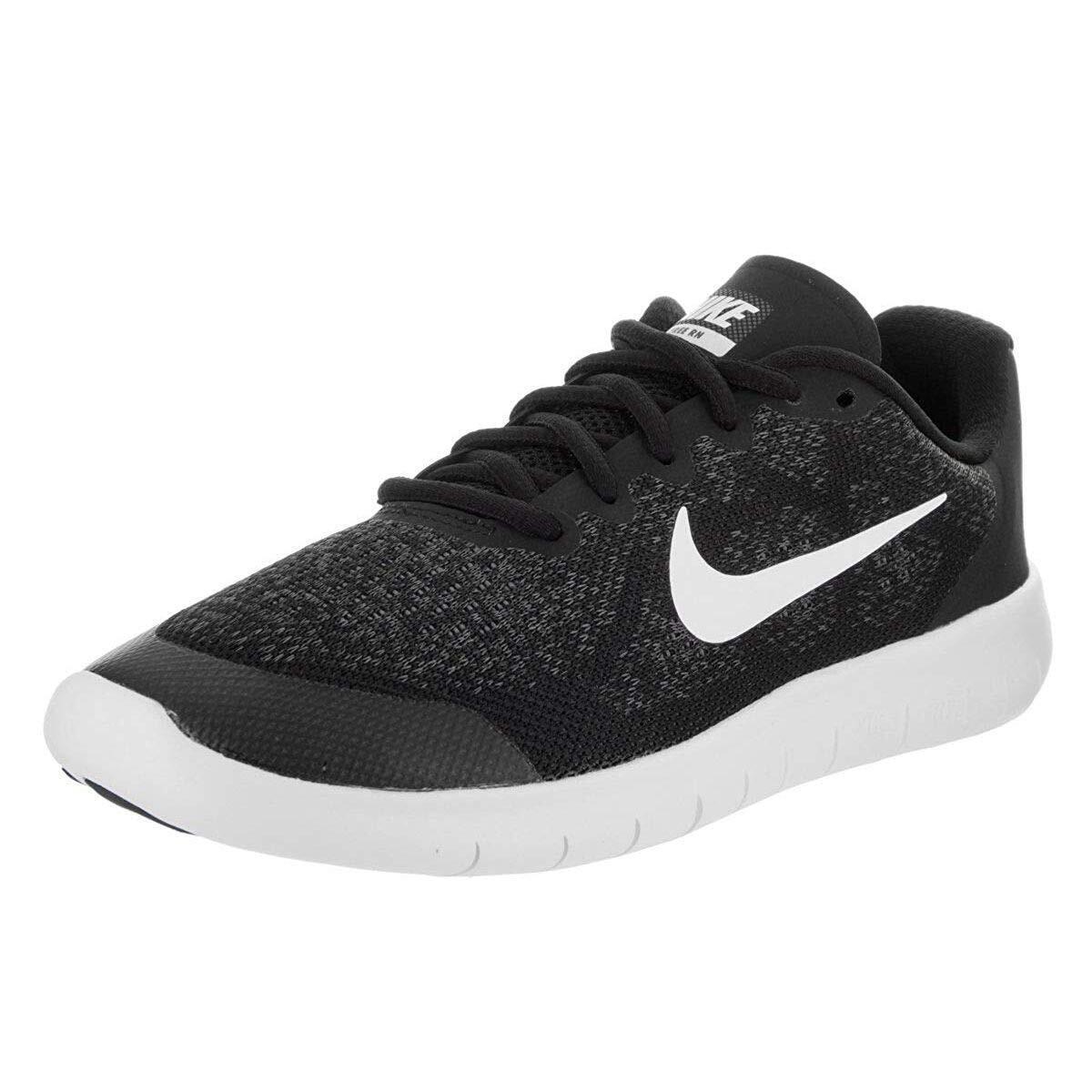 Nike Women Free RN Flyknit Running Sneakers Black/grey 942839-005 Size 12