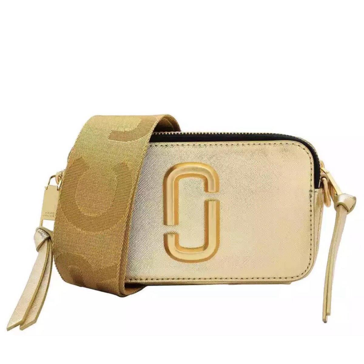 Marc Jacobs The Metallic Snapshot Crossbody Bag Gold M0015323-710