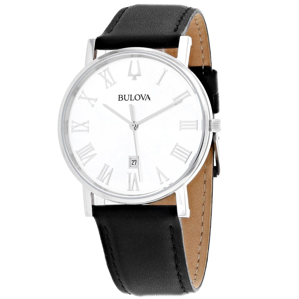 Bulova Men`s American Clipper White Dial Watch - 96B312