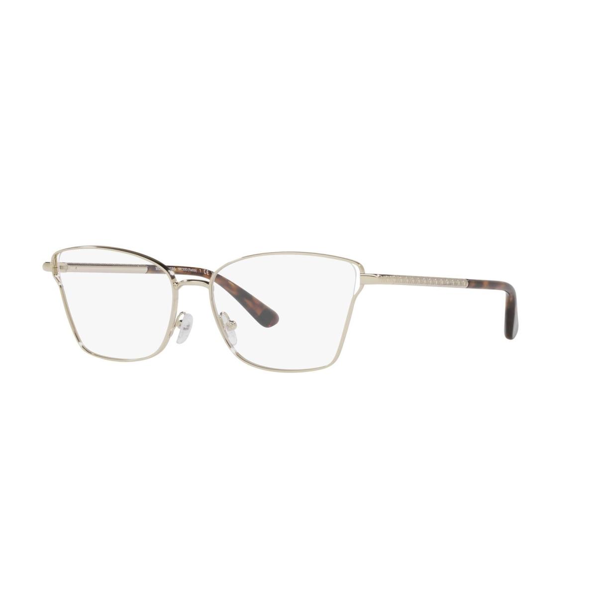 Michael Kors MK3063 1014 Radda Light Gold Demo Lens 55 mm Women`s Eyeglasses - Frame: Light Gold