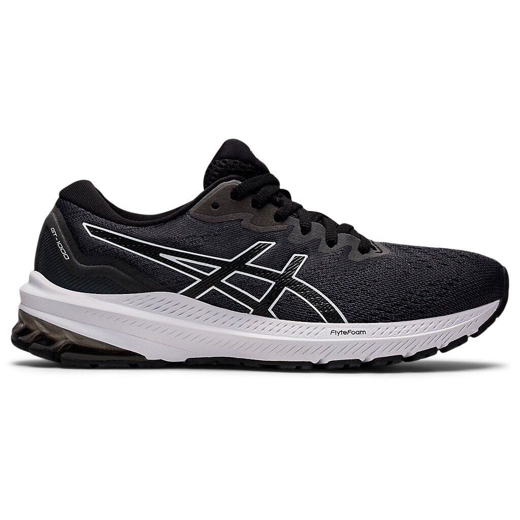 Asics GT-1000 11 1012B197.001 Sneakers Women`s 6.5 Black Running Shoes EEE3149