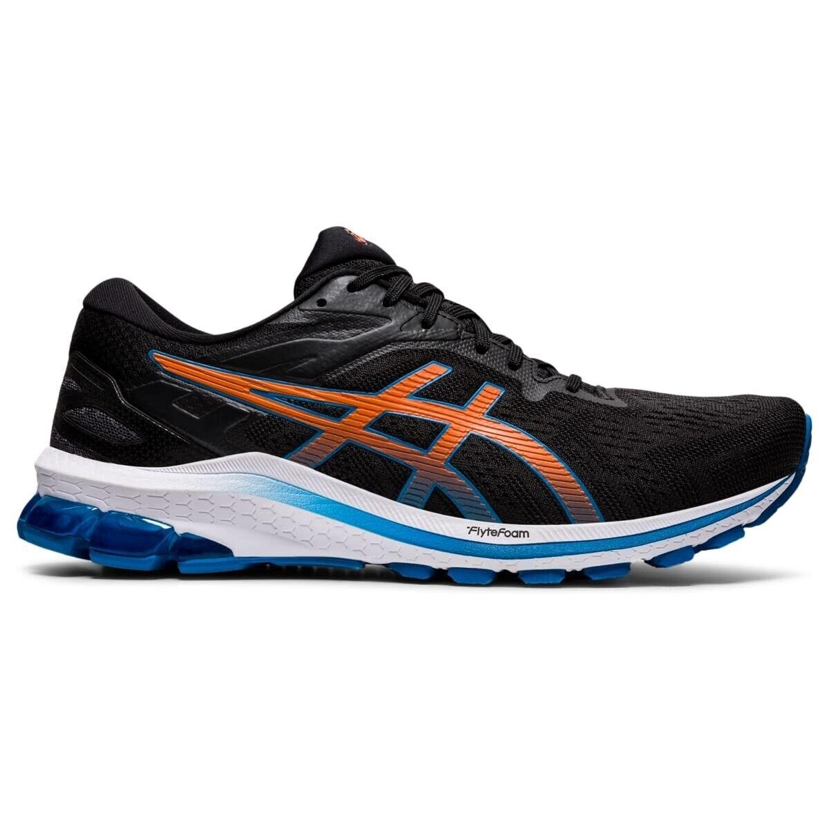 Asics GT-1000 10 1011B001-005 Men`s 8 Black Reborn Blue Running Shoes EEE3142