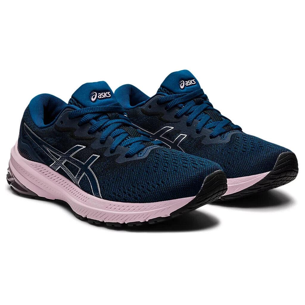 Asics GT-1000 11 1012B197-400 Sneakers Women`s 8 Mako Blue Running Shoes EEE3174