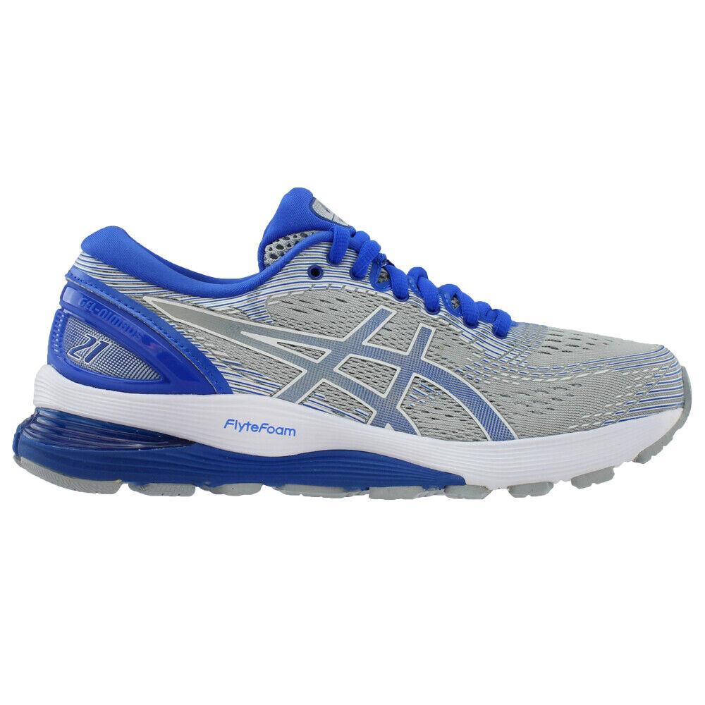 Asics Gelnimbus 21 Liteshow Running Womens Blue Grey Sneakers Athletic Shoes 1