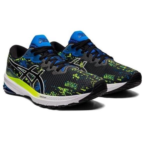 Asics GT 1000 11 1011B452-001 Sneaker Men`s 7.5 Black Blue Running Shoes EEE3159