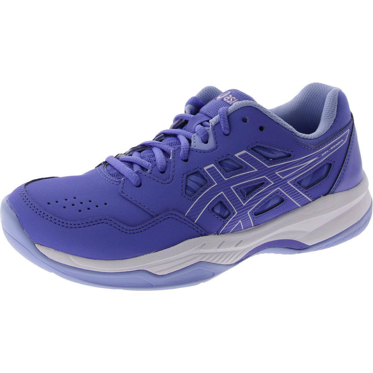 Asics Womens Blue Leather Running Training Shoes 8 Medium B M Bhfo 5262