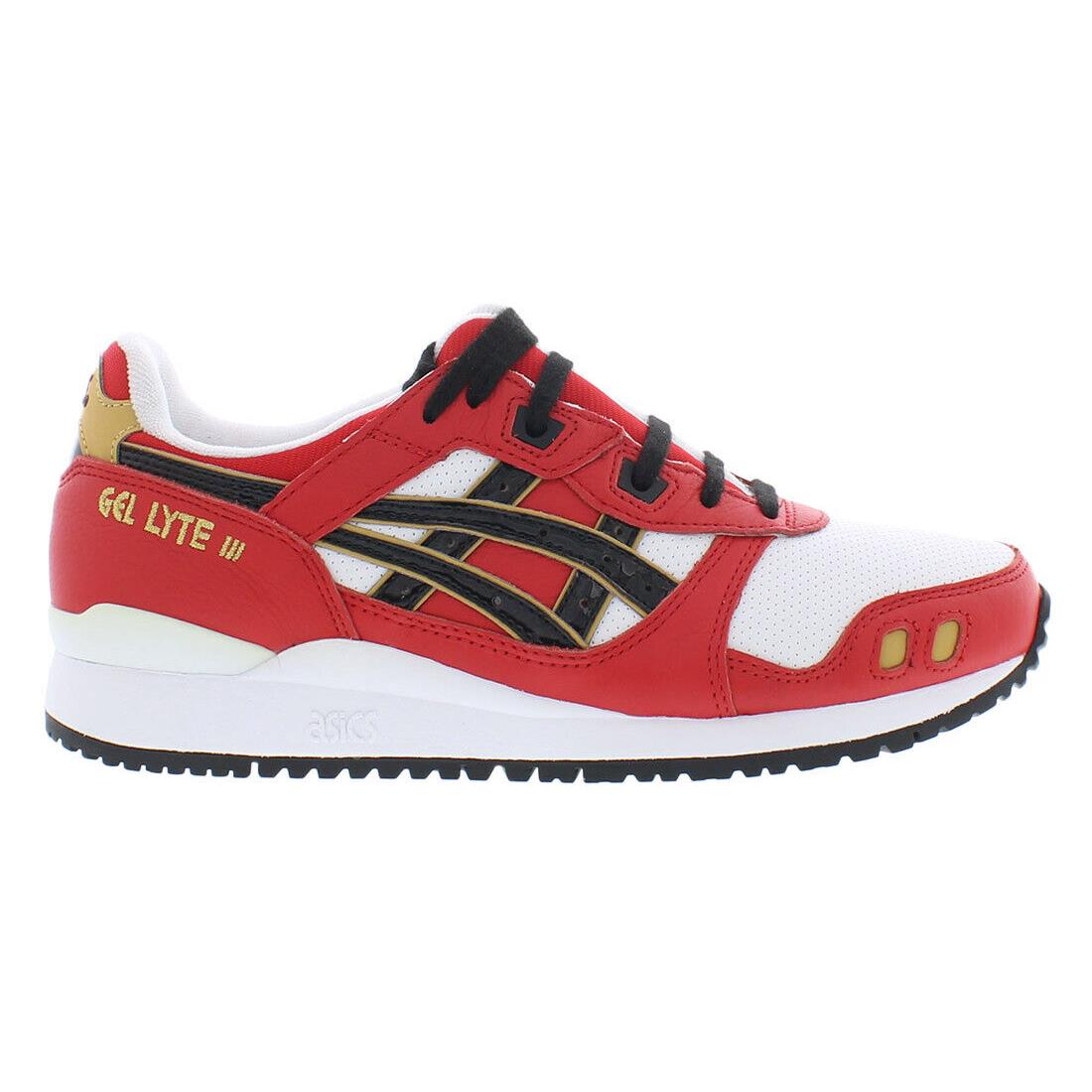 Asics Gel-lyte Iii Og Mens Shoes Size 7 Color: White/red/black