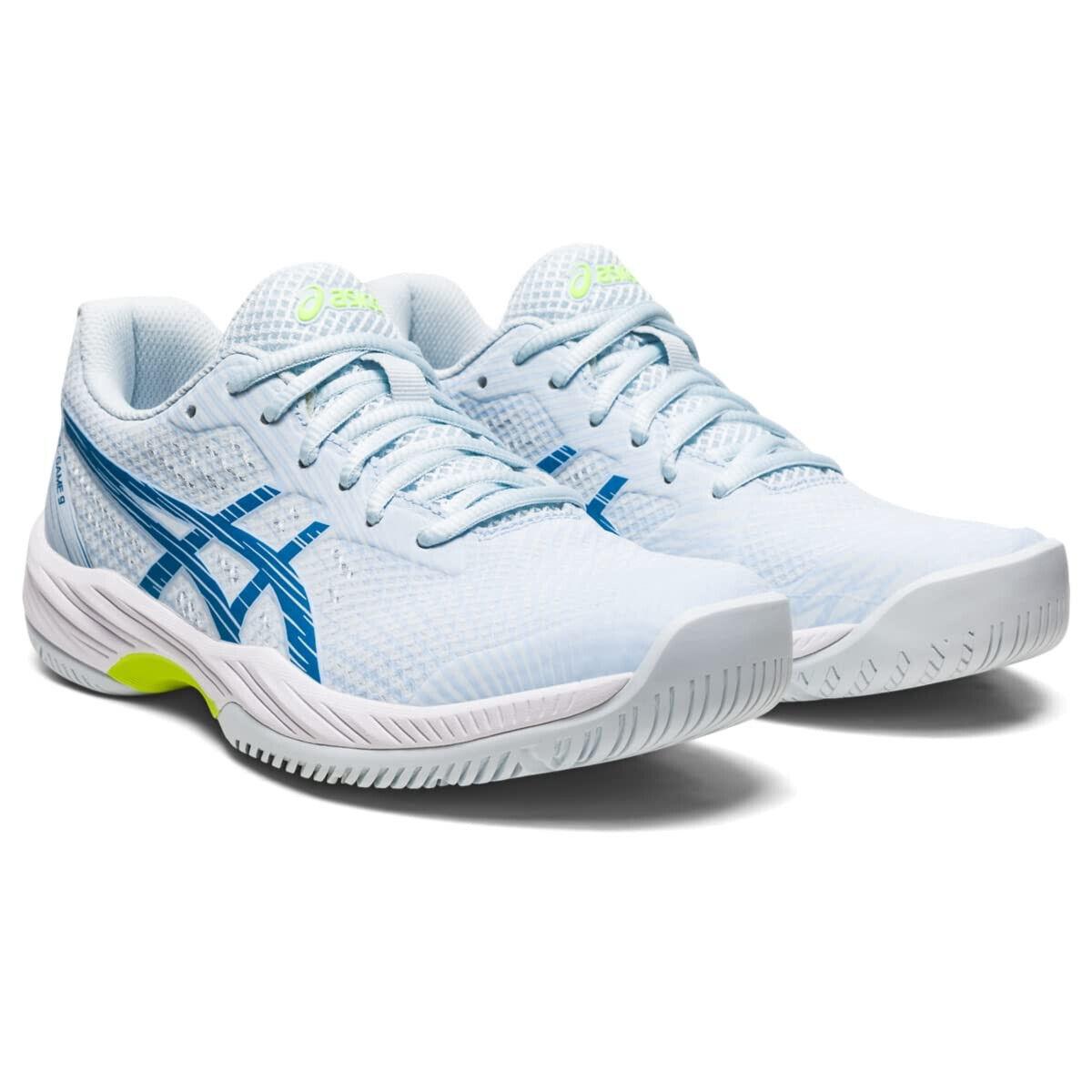 Asics Women`s Gel-game 9 Tennis Shoes Sky Reborn Blue Size 8