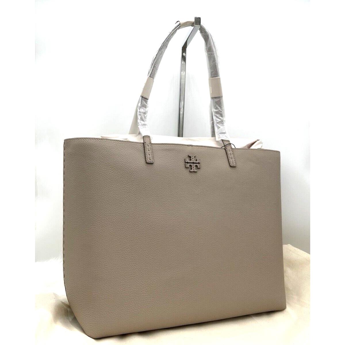 Tory Burch Women`s Mcgraw Pebbled Leather Tote Bag In Fresh Clay