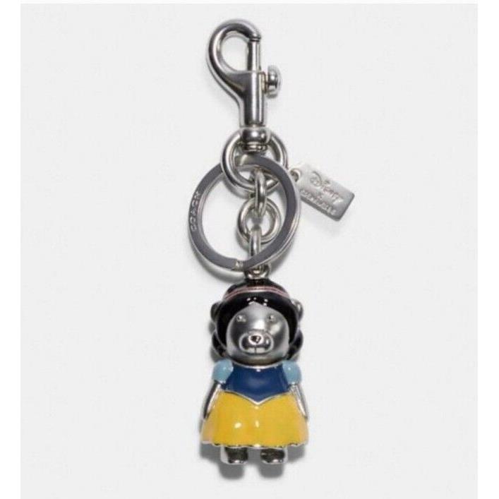 Coach x Disney Princess Snow White Bear Enamel Keyring Handbag Charm Metal