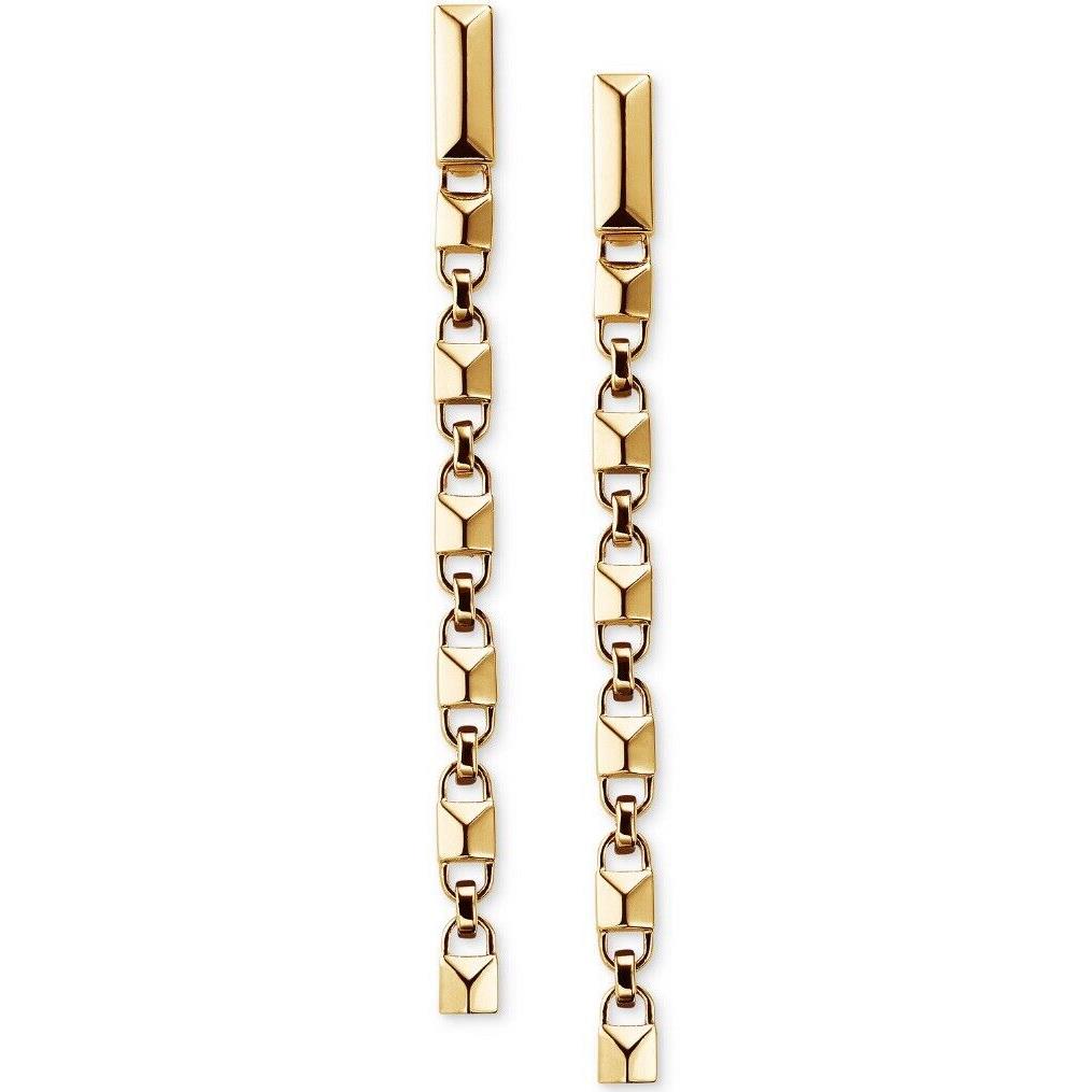 Michael Kors Gold Pated Sterling Silver Mercer Link Earring MKC1012 M1