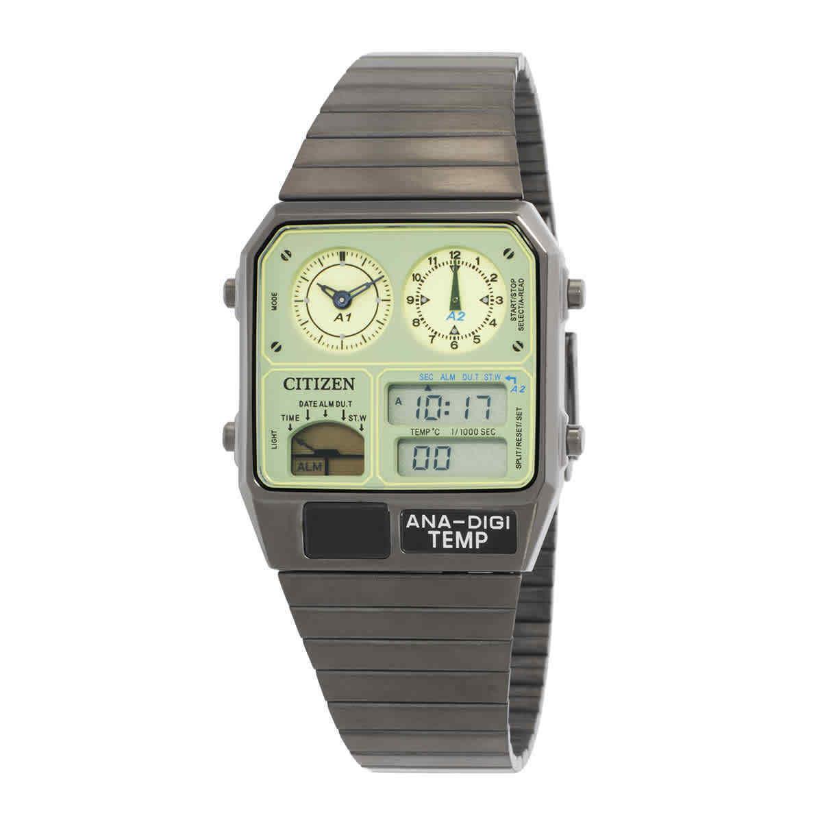 Citizen Alarm Quartz Analog-digital Green Dial Ladies Watch JG2147-85X