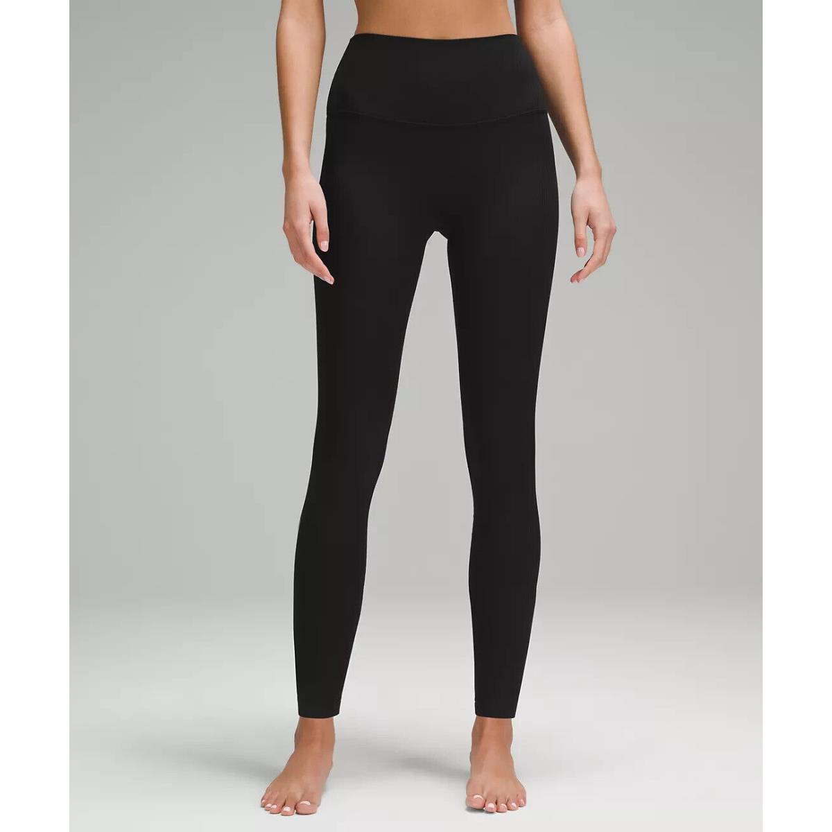 Lululemon Align High-rise Ribbed Pant 28 Black Chosse Your Size