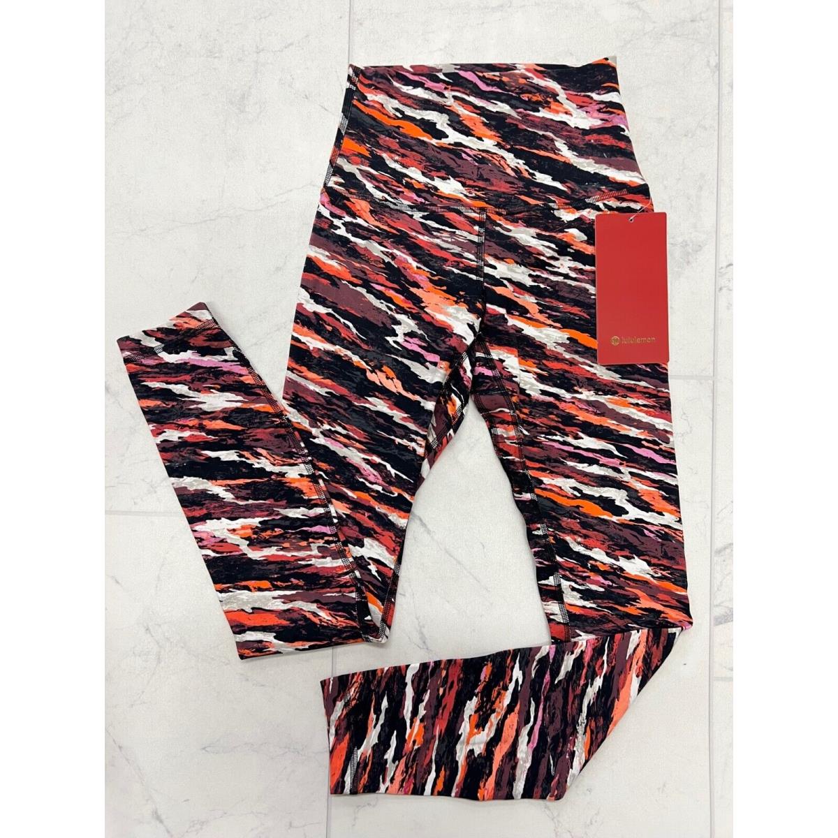 Lululemon Align HR Pant 25 In Tiger Tide Smoky Red Multi Size: 2