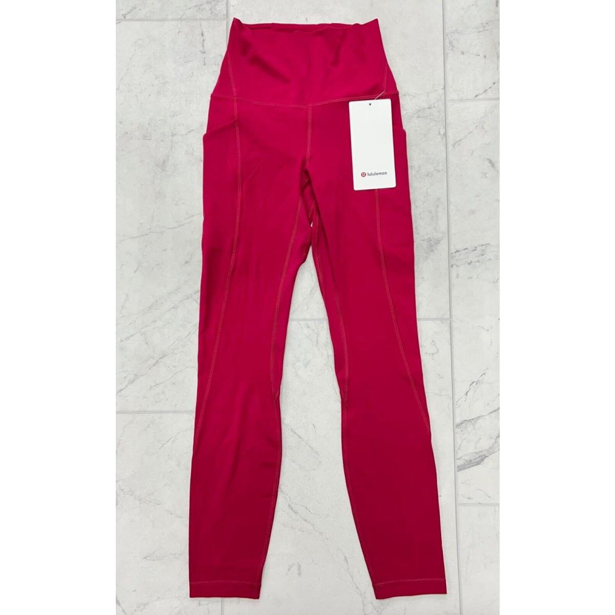 Lululemon Align High Rise Pant 25 Pockets In Ruby Red Size: 2