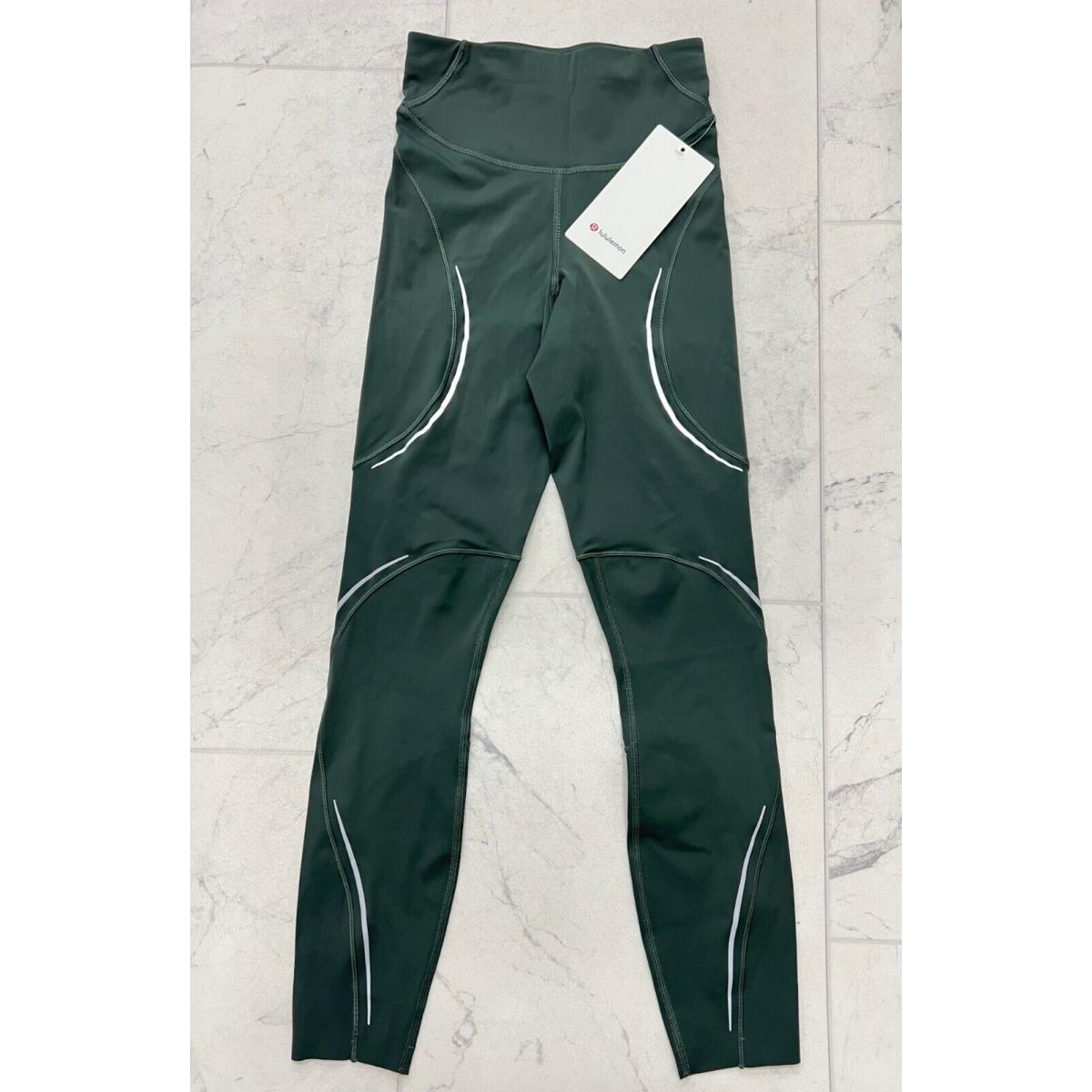 Lululemon Base Pace HR Tight 25 Reflective In Smoked Spruce Size: 2