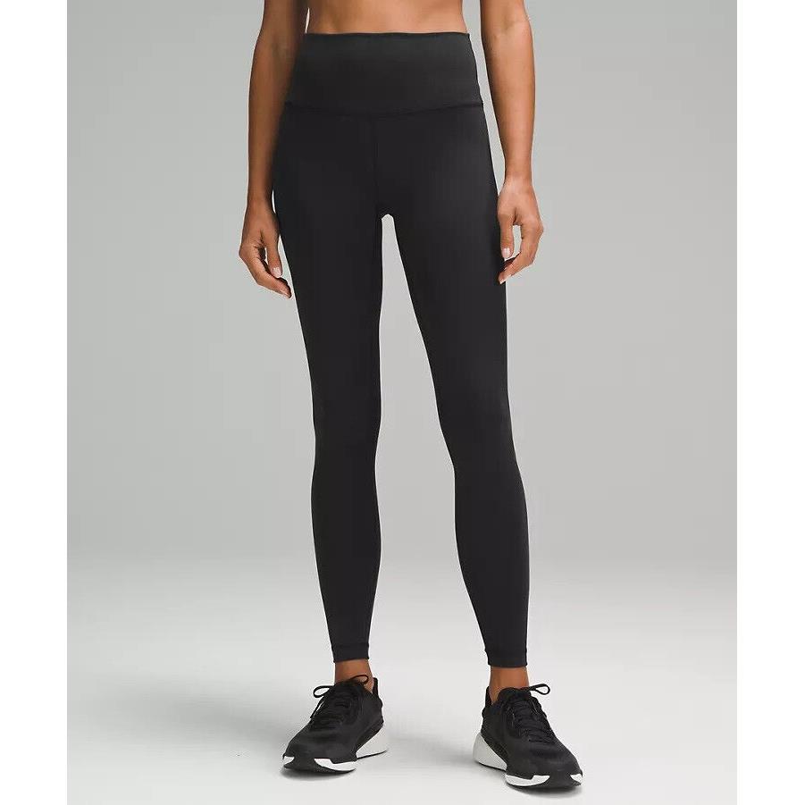 Lululemon Black Wunder Train High-rise Tight Leggings Yoga Pants 28 Size 2