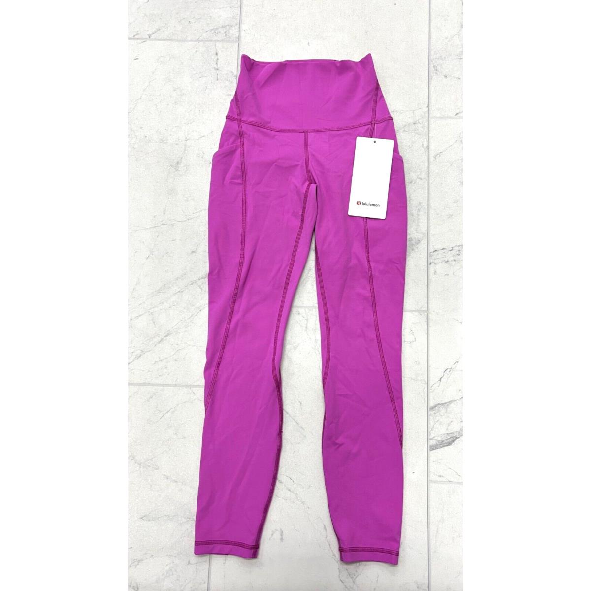 Lululemon Align High Rise Pant 25 Pockets In Pow Pink Tone Size: 2