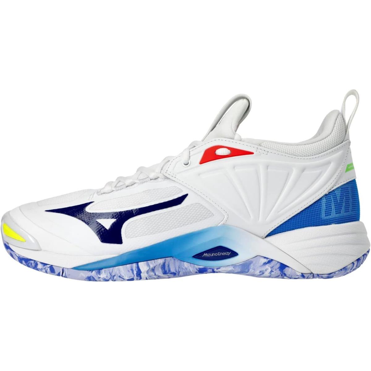 Mizuno Momentum 2 Unisex Volleyball Shoe White/Surf the Web