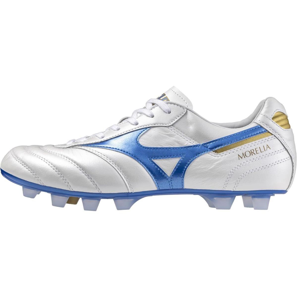 Mizuno Men`s Morelia Ii Made in Japan Soccer Shoe White/Mugen Blue