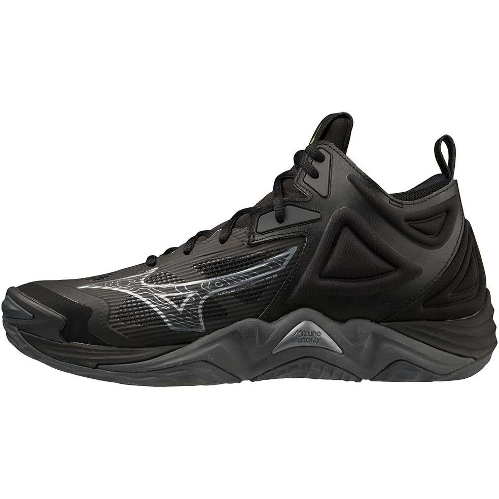 Mizuno Unisex-adult Wave Momentum 3 Mid Volleyball Shoe Black-grey