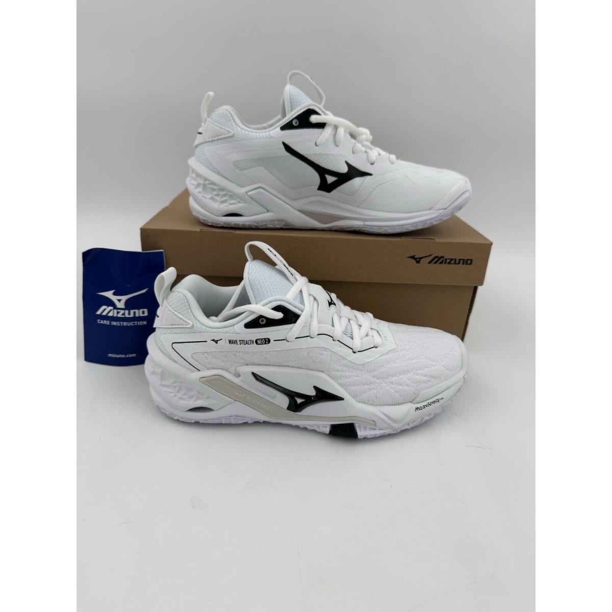 Mizuno Wave Stealth Neo 2 Unisex Volleyball Shoe White/black US Men Size 5