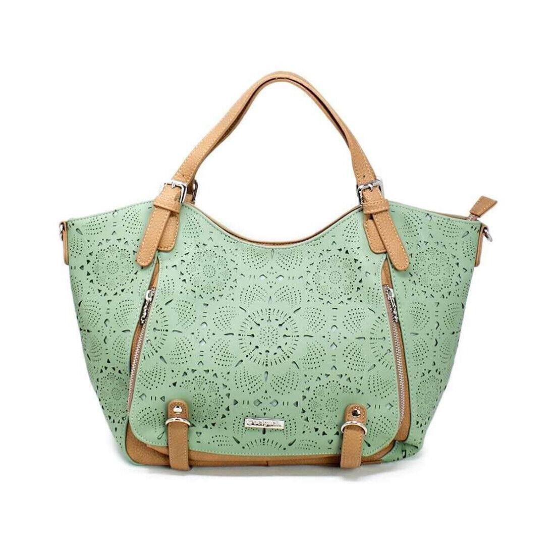 Desigual Women`s Perforated Flower Bag Rotterdam Green M19SAXPFD