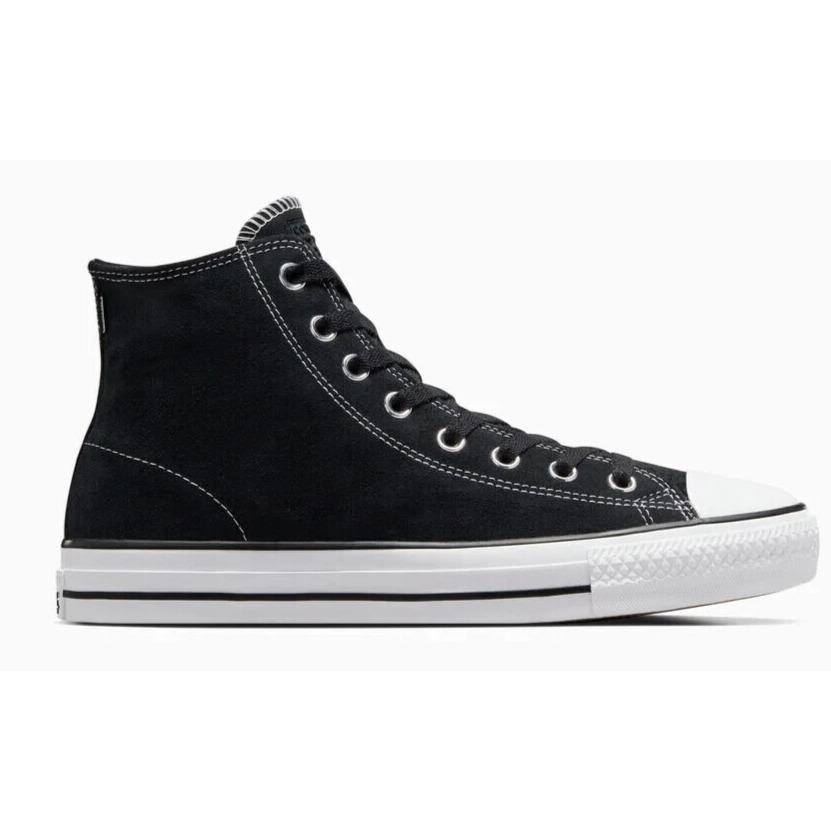 Mens Converse Cons Chuck Taylor All Star Pro Black Black White Suede Shoes