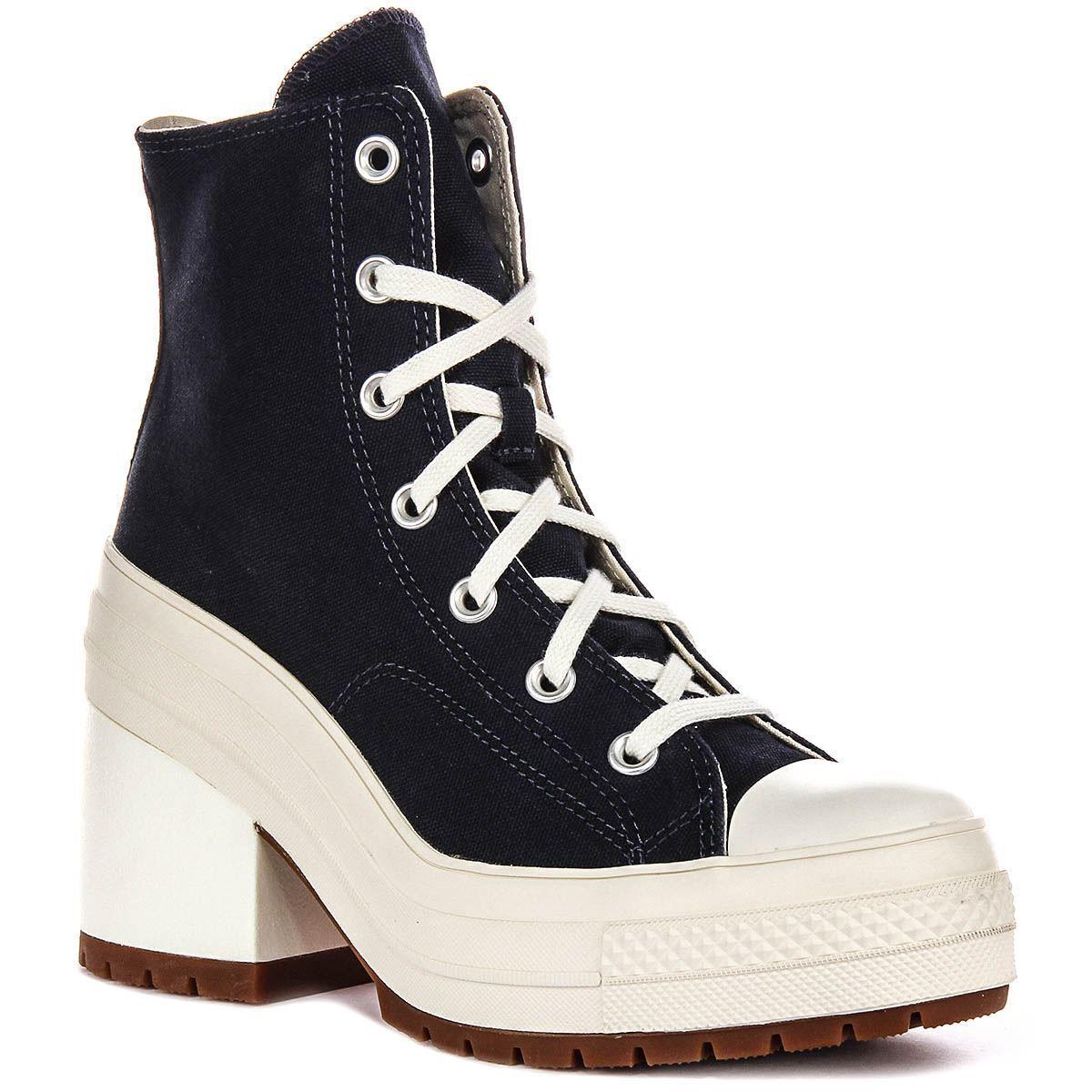 Converse A07565C Hi De Luxe Heel Platform Womens Sneakers Navy White US 5 - 9.5