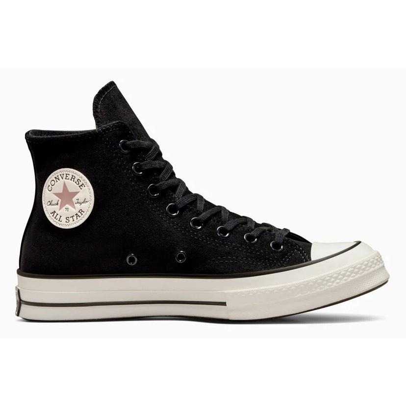 Mens Converse Chuck 70 Heritage Color Black Egret Suede Shoes